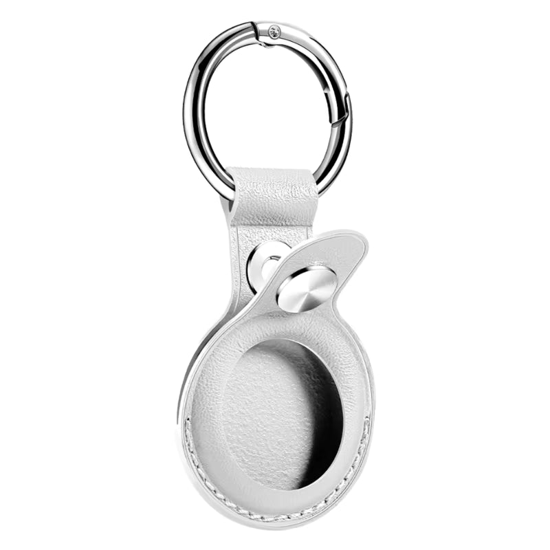 Premium PU Leather AirTag Keyring Case