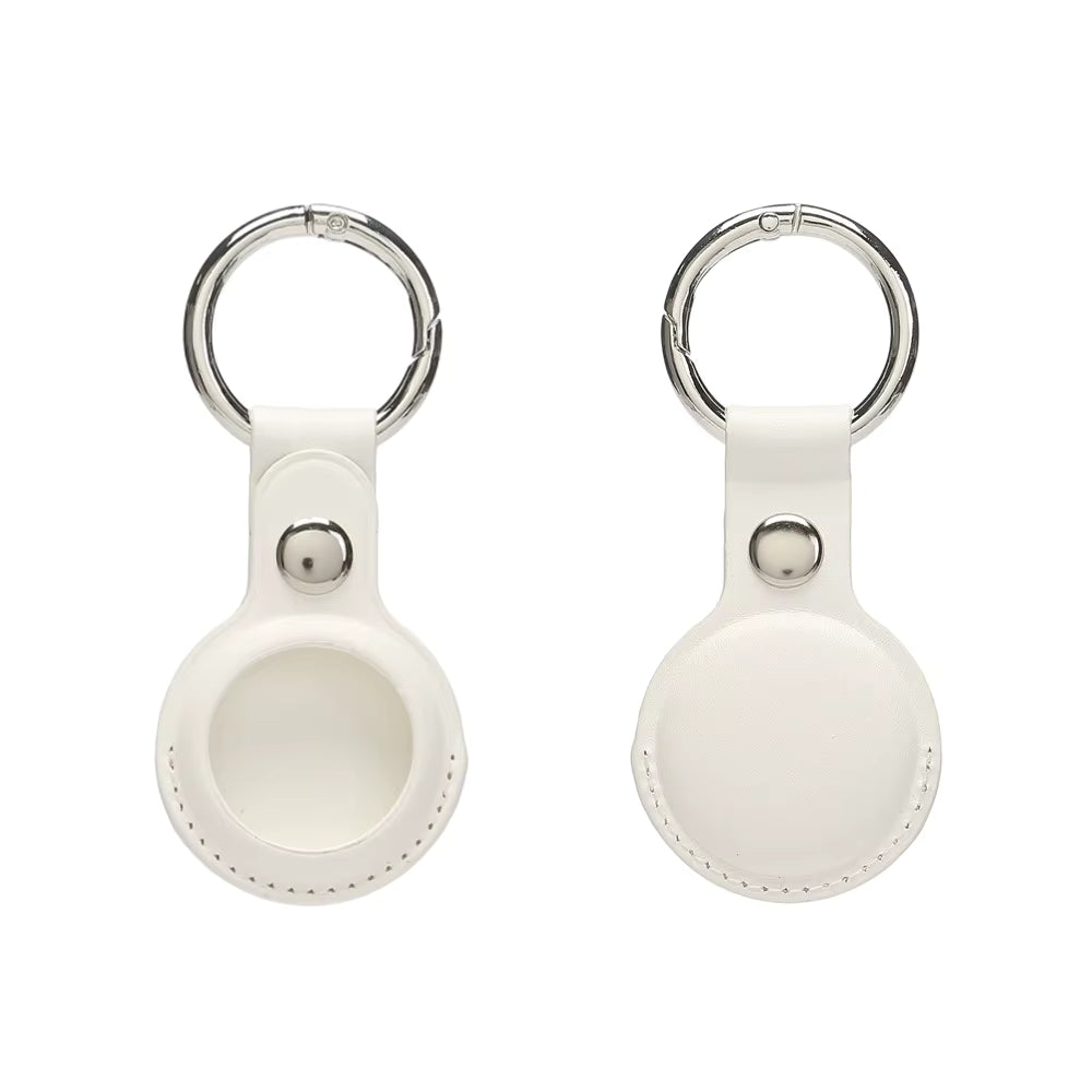 Premium PU Leather AirTag Keyring Case